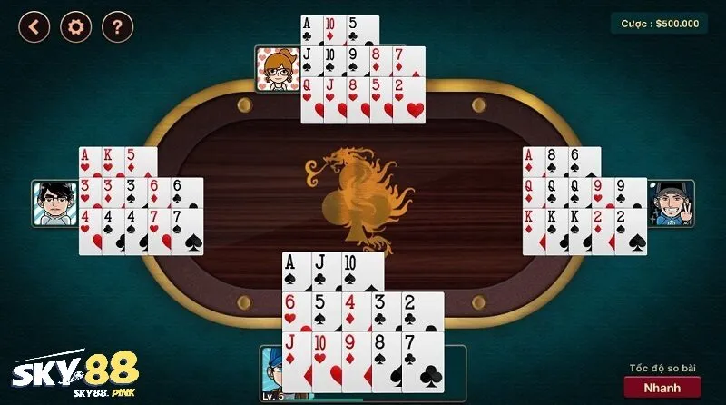 Lợi thế ghi chơi game mậu binh online Sky88
